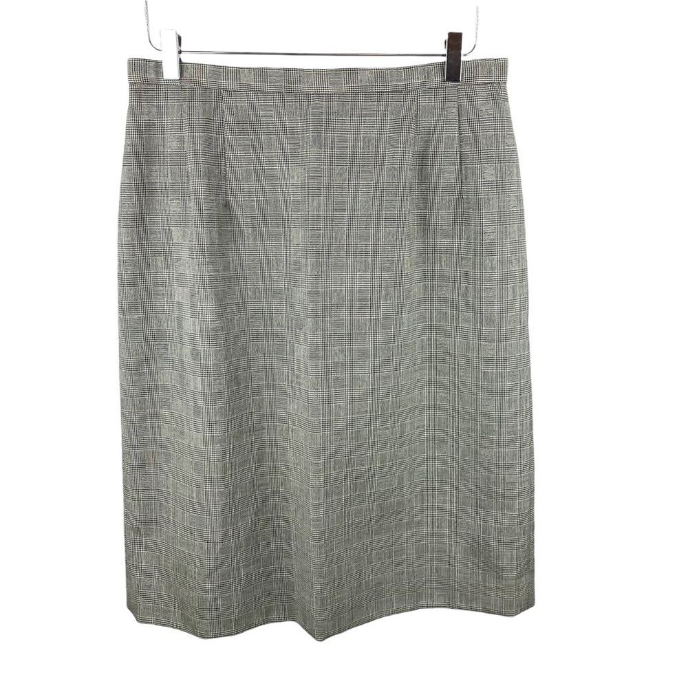 Pendleton Wool Microplaid Tartan Pencil Skirt Petite 14